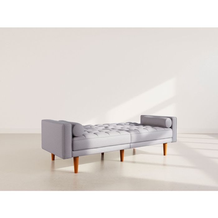 Suzanne - Banquette 2 places convertible clic-clac en tissu texturé