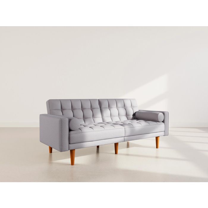 Suzanne - Banquette 2 places convertible clic-clac en tissu texturé